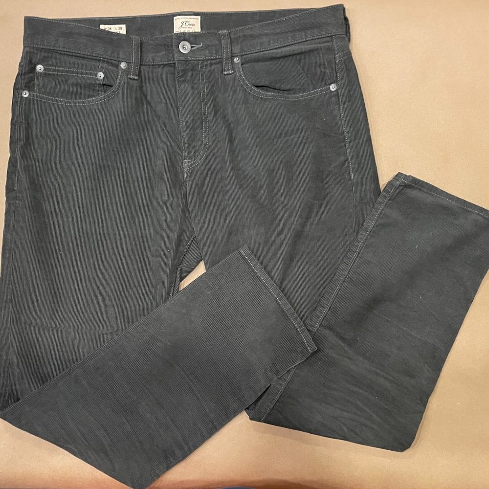 J. Crew Grey Corduroys Slim Fit